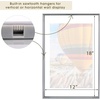 image:imageGolden State Art 16x20 Floating Picture Frame Aluminum Tempered Clear Glass Displays Any Size Photo Up to 16 x 20 for Home or Gallery Decoration Rose Gold 3 PackSilver
