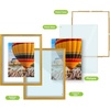 image:imageGolden State Art 16x20 Floating Picture Frame Aluminum Tempered Clear Glass Displays Any Size Photo Up to 16 x 20 for Home or Gallery Decoration Rose Gold 3 PackBronze