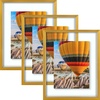 image:imageGolden State Art 16x20 Floating Picture Frame Aluminum Tempered Clear Glass Displays Any Size Photo Up to 16 x 20 for Home or Gallery Decoration Rose Gold 3 PackBronze