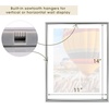 image:imageGolden State Art 16x20 Floating Picture Frame Aluminum Tempered Clear Glass Displays Any Size Photo Up to 16 x 20 for Home or Gallery Decoration Rose Gold 3 PackSilver