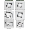 image:imageGolden State Art 16x20 Floating Picture Frame Aluminum Tempered Clear Glass Displays Any Size Photo Up to 16 x 20 for Home or Gallery Decoration Rose Gold 3 PackBlack