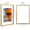 image:imageGolden State Art 16x20 Floating Picture Frame Aluminum Tempered Clear Glass Displays Any Size Photo Up to 16 x 20 for Home or Gallery Decoration Rose Gold 3 PackBronze