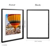 image:imageGolden State Art 16x20 Floating Picture Frame Aluminum Tempered Clear Glass Displays Any Size Photo Up to 16 x 20 for Home or Gallery Decoration Rose Gold 3 PackBlack