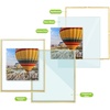 image:imageGolden State Art 16x20 Floating Picture Frame Aluminum Tempered Clear Glass Displays Any Size Photo Up to 16 x 20 for Home or Gallery Decoration Rose Gold 3 PackGold