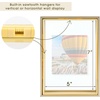 image:imageGolden State Art 16x20 Floating Picture Frame Aluminum Tempered Clear Glass Displays Any Size Photo Up to 16 x 20 for Home or Gallery Decoration Rose Gold 3 PackGold