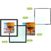 image:imageGolden State Art 16x20 Floating Picture Frame Aluminum Tempered Clear Glass Displays Any Size Photo Up to 16 x 20 for Home or Gallery Decoration Rose Gold 3 PackBlack