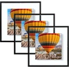 image:imageGolden State Art 16x20 Floating Picture Frame Aluminum Tempered Clear Glass Displays Any Size Photo Up to 16 x 20 for Home or Gallery Decoration Rose Gold 3 PackBlack