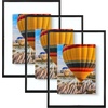 image:imageGolden State Art 16x20 Floating Picture Frame Aluminum Tempered Clear Glass Displays Any Size Photo Up to 16 x 20 for Home or Gallery Decoration Rose Gold 3 PackBlack