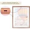 image:imageGolden State Art 16x20 Floating Picture Frame Aluminum Tempered Clear Glass Displays Any Size Photo Up to 16 x 20 for Home or Gallery Decoration Rose Gold 3 PackRose Gold