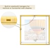 image:imageGolden State Art 16x20 Floating Picture Frame Aluminum Tempered Clear Glass Displays Any Size Photo Up to 16 x 20 for Home or Gallery Decoration Rose Gold 3 PackGold