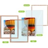 image:imageGolden State Art 16x20 Floating Picture Frame Aluminum Tempered Clear Glass Displays Any Size Photo Up to 16 x 20 for Home or Gallery Decoration Rose Gold 3 PackRose Gold