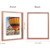 image:imageGolden State Art 16x20 Floating Picture Frame Aluminum Tempered Clear Glass Displays Any Size Photo Up to 16 x 20 for Home or Gallery Decoration Rose Gold 3 PackRose Gold