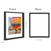 image:imageGolden State Art 16x20 Floating Picture Frame Aluminum Tempered Clear Glass Displays Any Size Photo Up to 16 x 20 for Home or Gallery Decoration Rose Gold 3 PackBlack
