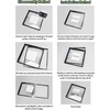image:imageGolden State Art 16x20 Floating Picture Frame Aluminum Tempered Clear Glass Displays Any Size Photo Up to 16 x 20 for Home or Gallery Decoration Rose Gold 3 PackRose Gold