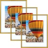image:imageGolden State Art 16x20 Floating Picture Frame Aluminum Tempered Clear Glass Displays Any Size Photo Up to 16 x 20 for Home or Gallery Decoration Rose Gold 3 PackBronze