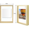 image:imageGolden State Art 16x20 Floating Picture Frame Aluminum Tempered Clear Glass Displays Any Size Photo Up to 16 x 20 for Home or Gallery Decoration Rose Gold 3 PackGold