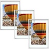 image:imageGolden State Art 16x20 Floating Picture Frame Aluminum Tempered Clear Glass Displays Any Size Photo Up to 16 x 20 for Home or Gallery Decoration Rose Gold 3 PackSilver