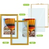 image:imageGolden State Art 16x20 Floating Picture Frame Aluminum Tempered Clear Glass Displays Any Size Photo Up to 16 x 20 for Home or Gallery Decoration Rose Gold 3 PackBronze