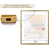 image:imageGolden State Art 16x20 Floating Picture Frame Aluminum Tempered Clear Glass Displays Any Size Photo Up to 16 x 20 for Home or Gallery Decoration Rose Gold 3 PackBronze