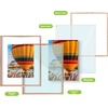 image:imageGolden State Art 16x20 Floating Picture Frame Aluminum Tempered Clear Glass Displays Any Size Photo Up to 16 x 20 for Home or Gallery Decoration Rose Gold 3 PackRose Gold