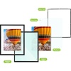 image:imageGolden State Art 16x20 Floating Picture Frame Aluminum Tempered Clear Glass Displays Any Size Photo Up to 16 x 20 for Home or Gallery Decoration Rose Gold 3 PackBlack