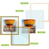 image:imageGolden State Art 16x20 Floating Picture Frame Aluminum Tempered Clear Glass Displays Any Size Photo Up to 16 x 20 for Home or Gallery Decoration Rose Gold 3 PackBronze