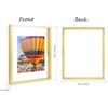 image:imageGolden State Art 16x20 Floating Picture Frame Aluminum Tempered Clear Glass Displays Any Size Photo Up to 16 x 20 for Home or Gallery Decoration Rose Gold 3 PackGold