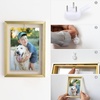 image:imageGolden State Art 16x20 Floating Picture Frame Aluminum Tempered Clear Glass Displays Any Size Photo Up to 16 x 20 for Home or Gallery Decoration Rose Gold 3 PackBlack