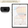 image:imageGolden State Art 16x20 Floating Picture Frame Aluminum Tempered Clear Glass Displays Any Size Photo Up to 16 x 20 for Home or Gallery Decoration Rose Gold 3 PackBlack