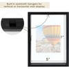 image:imageGolden State Art 16x20 Floating Picture Frame Aluminum Tempered Clear Glass Displays Any Size Photo Up to 16 x 20 for Home or Gallery Decoration Rose Gold 3 PackBlack