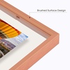 image:imageGolden State Art 16x20 Floating Picture Frame Aluminum Tempered Clear Glass Displays Any Size Photo Up to 16 x 20 for Home or Gallery Decoration Rose Gold 3 PackRose Gold