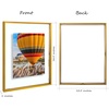 image:imageGolden State Art 16x20 Floating Picture Frame Aluminum Tempered Clear Glass Displays Any Size Photo Up to 16 x 20 for Home or Gallery Decoration Rose Gold 3 PackBronze