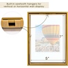 image:imageGolden State Art 16x20 Floating Picture Frame Aluminum Tempered Clear Glass Displays Any Size Photo Up to 16 x 20 for Home or Gallery Decoration Rose Gold 3 PackBronze