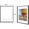image:imageGolden State Art 16x20 Floating Picture Frame Aluminum Tempered Clear Glass Displays Any Size Photo Up to 16 x 20 for Home or Gallery Decoration Rose Gold 3 PackBlack