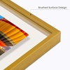 image:imageGolden State Art 16x20 Floating Picture Frame Aluminum Tempered Clear Glass Displays Any Size Photo Up to 16 x 20 for Home or Gallery Decoration Rose Gold 3 PackBronze
