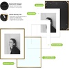 image:imageGolden State Art 18x24 16x20 11x14 Aluminum Picture Frames 3Piece Set  Real Glass with Mats  Wall Mountable Antique Bronze Gallery Frames