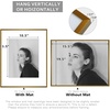 image:imageGolden State Art 18x24 16x20 11x14 Aluminum Picture Frames 3Piece Set  Real Glass with Mats  Wall Mountable Antique Bronze Gallery Frames