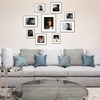 image:imageGolden State Art 18x24 16x20 11x14 Aluminum Picture Frames 3Piece Set  Real Glass with Mats  Wall Mountable Matte Black Gallery Frames