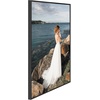 image:imageGolden State Art 18x24 Aluminum Poster Frame 18 x 24 inch metal Picture Frames with Real Glass Front Horizontal or Vertical Thin frame for Wall Art Silver 1 PackBlack