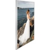 image:imageGolden State Art 18x24 Aluminum Poster Frame 18 x 24 inch metal Picture Frames with Real Glass Front Horizontal or Vertical Thin frame for Wall Art Silver 1 PackSilver
