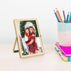 image:imageGolden State Art 2 Pack 5x7 Inch Metal Picture Frames Floating Display for 4x6 3x5 Photos with Real Glass and PullOut Easel Stand for Tabletop Display Vertical  Rose GoldLight Gold