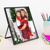 image:imageGolden State Art 2 Pack 5x7 Inch Metal Picture Frames Floating Display for 4x6 3x5 Photos with Real Glass and PullOut Easel Stand for Tabletop Display Vertical  Rose GoldMatte Black