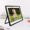 image:imageGolden State Art 2 Pack 5x7 Inch Metal Picture Frames Floating Display for 4x6 3x5 Photos with Real Glass and PullOut Easel Stand for Tabletop Display Vertical  Rose GoldMatte Black