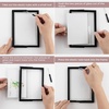 image:imageGolden State Art 2 Pack 5x7 Inch Metal Picture Frames Floating Display for 4x6 3x5 Photos with Real Glass and PullOut Easel Stand for Tabletop Display Vertical  Rose GoldRose Gold