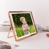 image:imageGolden State Art 2 Pack 5x7 Inch Metal Picture Frames Floating Display for 4x6 3x5 Photos with Real Glass and PullOut Easel Stand for Tabletop Display Vertical  Rose GoldRose Gold