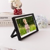 image:imageGolden State Art 2 Pack 5x7 Inch Metal Picture Frames Floating Display for 4x6 3x5 Photos with Real Glass and PullOut Easel Stand for Tabletop Display Vertical  Rose GoldMatte Black