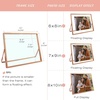 image:imageGolden State Art 2 Pack 5x7 Inch Metal Picture Frames Floating Display for 4x6 3x5 Photos with Real Glass and PullOut Easel Stand for Tabletop Display Vertical  Rose GoldRose Gold