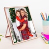 image:imageGolden State Art 2 Pack 5x7 Inch Metal Picture Frames Floating Display for 4x6 3x5 Photos with Real Glass and PullOut Easel Stand for Tabletop Display Vertical  Rose GoldRose Gold