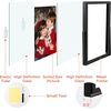 image:imageGolden State Art 2 Pack 5x7 Inch Metal Picture Frames Floating Display for 4x6 3x5 Photos with Real Glass and PullOut Easel Stand for Tabletop Display Vertical  Rose GoldMatte Black