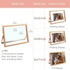image:imageGolden State Art 2 Pack 5x7 Inch Metal Picture Frames Floating Display for 4x6 3x5 Photos with Real Glass and PullOut Easel Stand for Tabletop Display Vertical  Rose GoldRose Gold